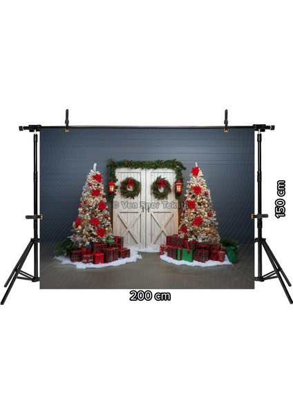 Kış Masalı Kapı Dekor Stüdyo Fonu 200 x 150 cm Arka Plan fiyatları