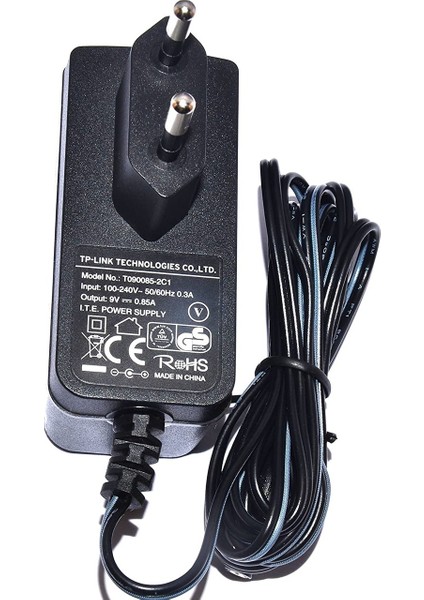 Tp-Link 9V 0.85A Modem ve Arduino Uyumlu Plastik Kasa Priz Tipi Adaptör T090085-2C1