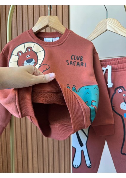 Rainbow Kids Erkek Çocuk Hayvan Desenli Eşofman Takımı fiyatları