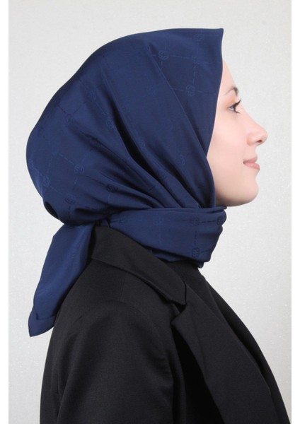 Monogram Serisi Jakar Eşarp Lacivert 1070400-921