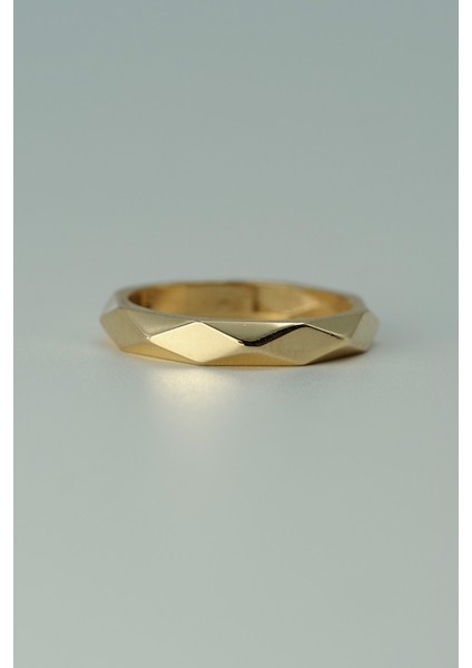 14 Ayar Altın Prizma Model Yüzük fırsatları