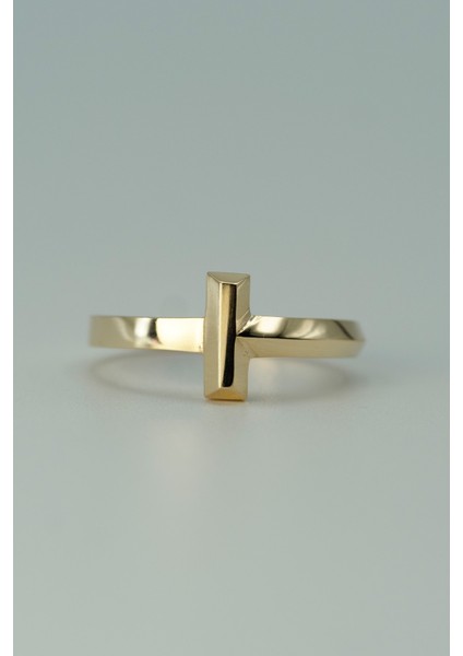 14 Ayar Altın T Model Yüzük fırsatları