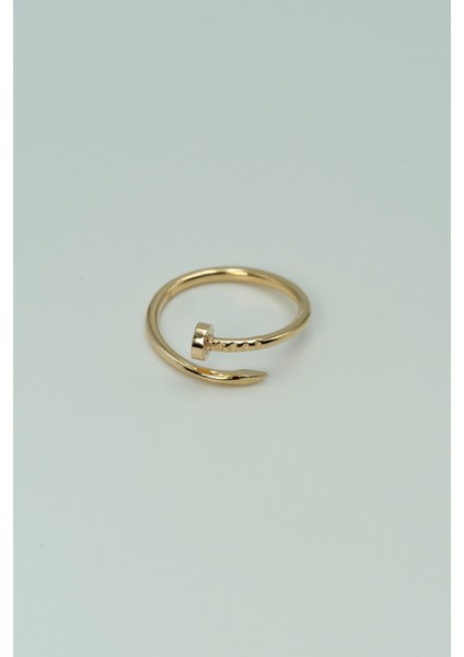 14 Ayar Altın Çivi Model Yüzük modelleri