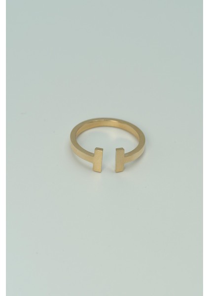 14 Ayar Altın Çift T Model Yüzük fırsatları