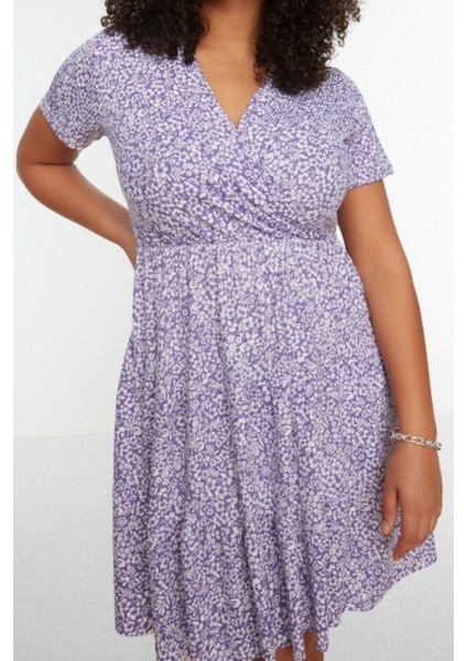 Moda Slim Casual Günlük Bürümcük Örme Kruvaze Kısa Kol Skater Mini Boy Büyük Beden Elbise fiyatları