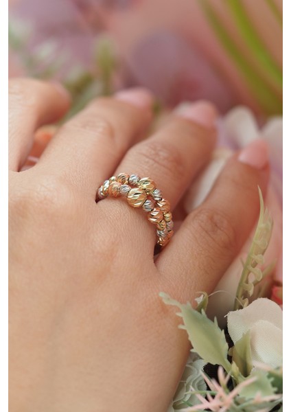 14 Ayar Altın Dorika Toplu Yüzük