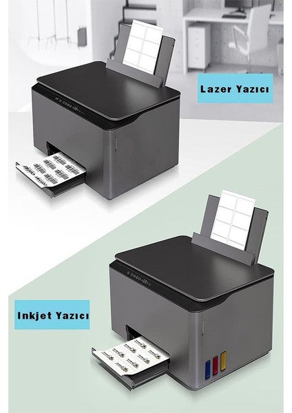 A4 Hazır Etiket 105X40 mm 10 Sayfa 1 Paket 14 Lü Kendinden Yapışkanlı Fotokopi Lazer Inkjet Kağıdı Yazıcılar Için Uyumlu