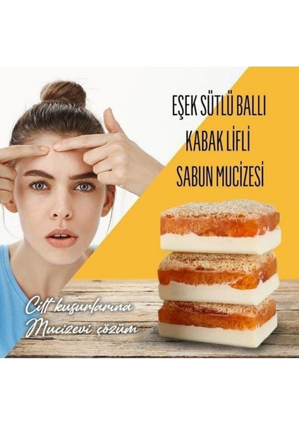 Kabak Lifli Ballı Eşek Sütlü Sabunu modelleri