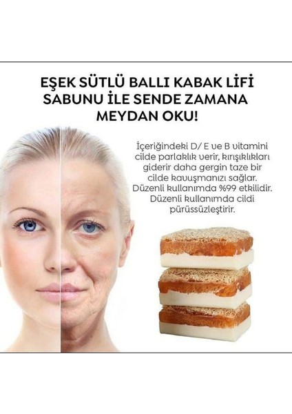 Kabak Lifli Ballı Eşek Sütlü Sabunu fırsatları