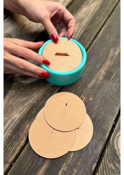 Mum Toz Kapakları 83MM Çap 30MM x 2 mm Ahşap Fitil Boşluğu 50 Adet fiyatları