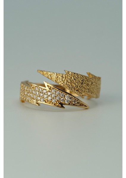 14 Ayar Altın Taşlı Şişek Model Yüzük