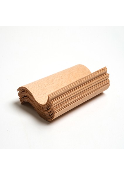 S Model Ahşap Mum Fitili ve Yapışkanlı Fitil Sehpası 50 Adet ( 80 mm x 100 mm x 0.5 mm )