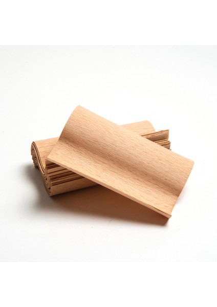 S Model Ahşap Mum Fitili ve Yapışkanlı Fitil Sehpası 40 Adet ( 40 mm x 100 mm x 0.5 mm )