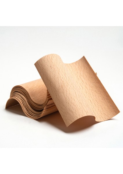S Model Ahşap Mum Fitili ve Yapışkanlı Fitil Sehpası 20 Adet ( 60 mm x 100 mm x 0.5 mm )
