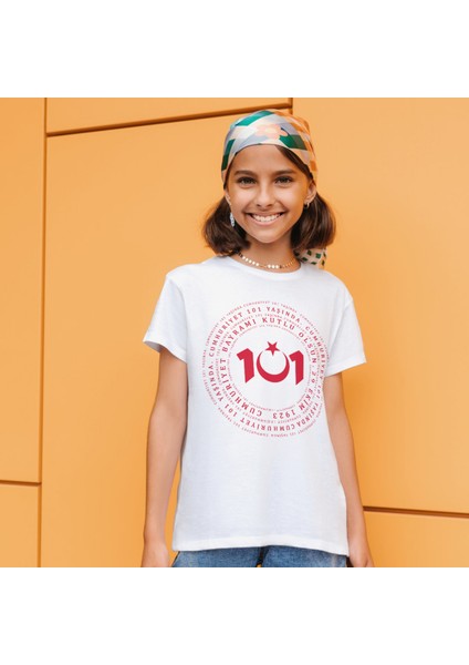 29 Ekim Cumhuriyet Bayramı Tişört 29 Ekim T-Shirt 101. Yıl Özel Tasarım Tişört fiyatları