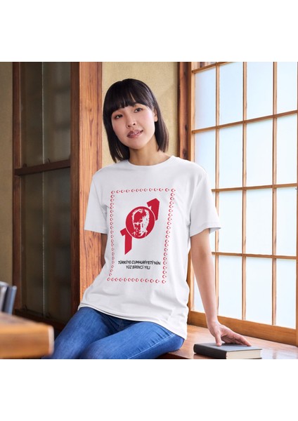 Cumhuriyetin 101. Yıl Tişört 29 Ekim Tişörtleri Cumhuriyet Bayramı T-Shirt