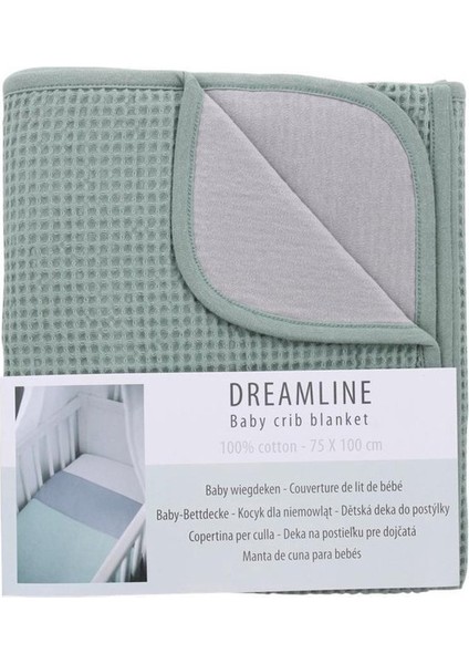 Dreamline %100 Pamuk Bebek Karyola Battaniyesi 75x100 Açık Yeşil