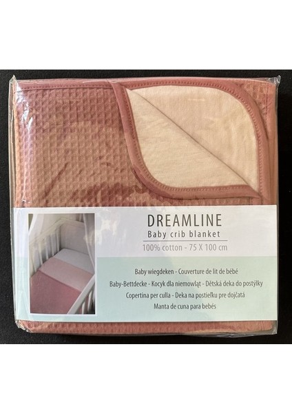 Dreamline %100 Pamuk Bebek Karyola Battaniyesi 75X100 Kiremit