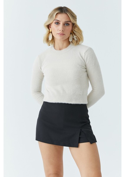 Kadın Sakal Crop Kazak 5613