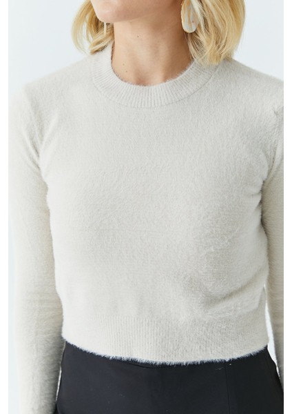 Kadın Sakal Crop Kazak 5613