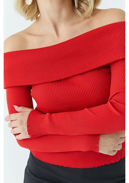 Kadın Madonna Yaka Kazak 5609 indirimleri