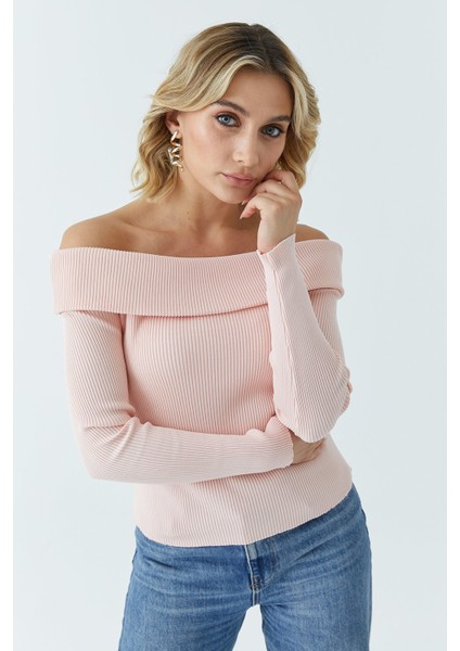 Kadın Madonna Yaka Kazak 5609 modelleri