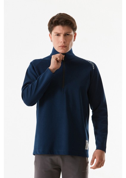 Basic Yarım Fermuarlı Dik Yaka Sweatshirt fiyatları