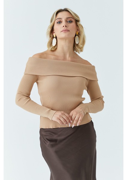 Kadın Madonna Yaka Kazak 5609 fiyatları