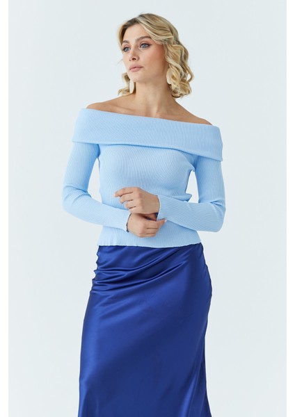 Kadın Madonna Yaka Kazak 5609 fiyatları