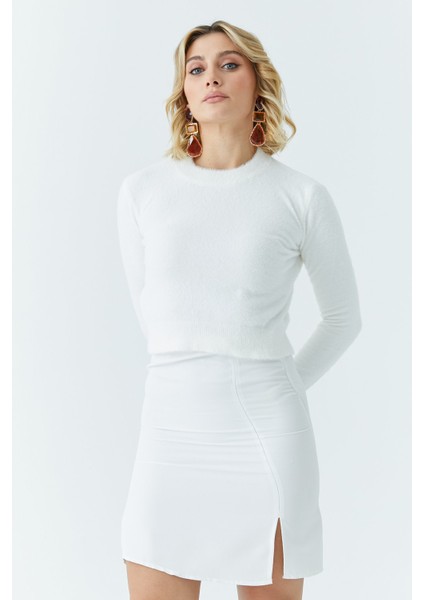 Kadın Sakal Crop Kazak 5613 fiyatları