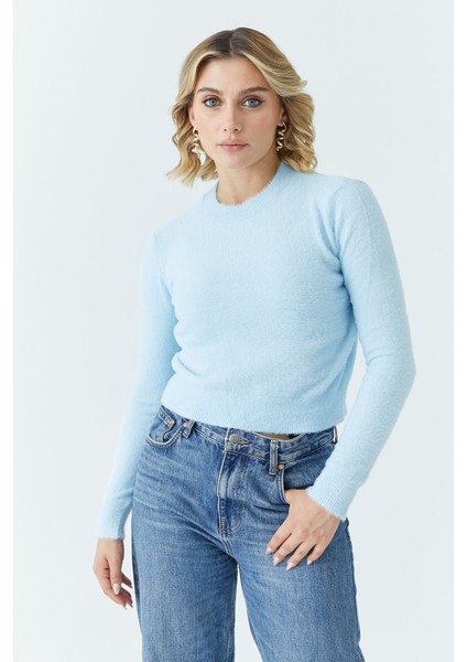 Kadın Sakal Crop Kazak 5613