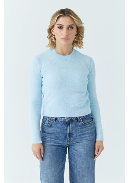 Kadın Sakal Crop Kazak 5613
