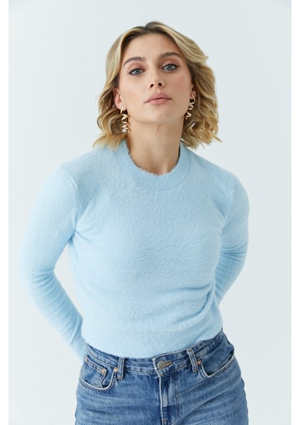 Kadın Sakal Crop Kazak 5613