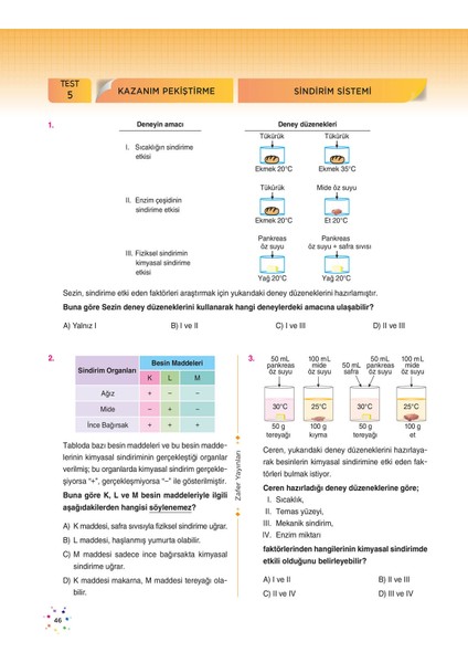 6. Sınıf FEN BİLİMLERİ Soru Bankası, ZAFER YAYINLARI | YENİ