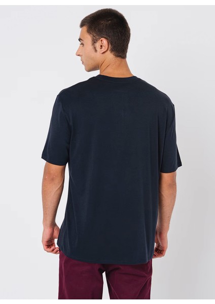 Bisiklet Yaka Baskılı Lacivert Erkek T-Shirt 6dztjs ZJA5Z 1510 indirimleri