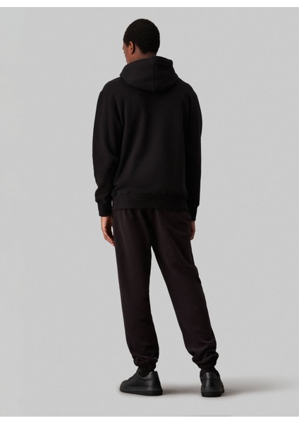 Normal Siyah Erkek Eşofman Altı J30J326685BEH Chenılle Monologo fırsatları