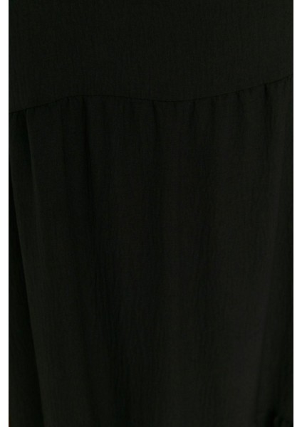 Rahat Casual Günlük Aerobin Dokuma Bisiklet Yaka Kolsuz Kol Smock Maxi Boy Büyük Beden Elbise indirimleri