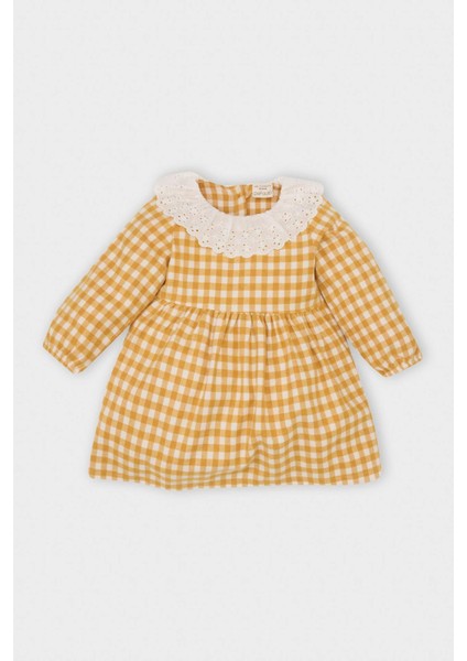 Kız Bebek Uzun Kollu Flanel Elbise D8461A5NS