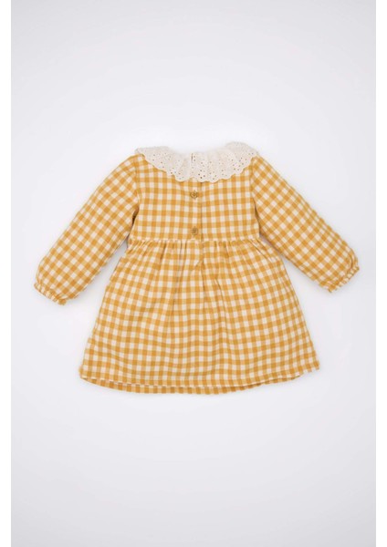 Kız Bebek Uzun Kollu Flanel Elbise D8461A5NS