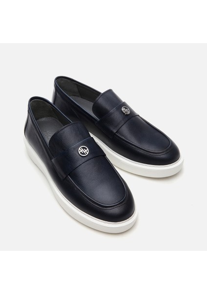 02AYH292020A680  Deri Lacivert Erkek Loafer