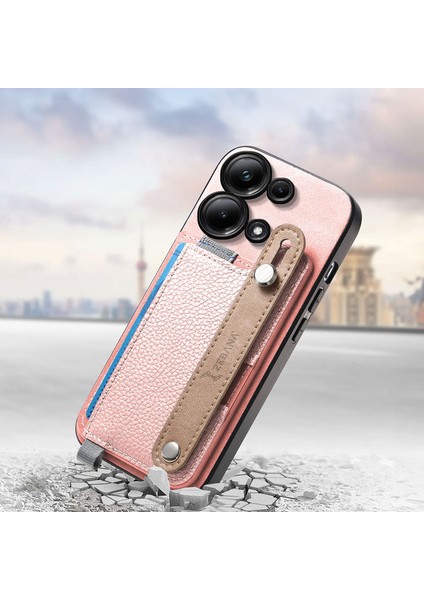 Xiaomi Redmi Note 13 Pro 5g Uyumlu Kılıf Zebana 2in1 Best Deri Kılıf Pembe fiyatları