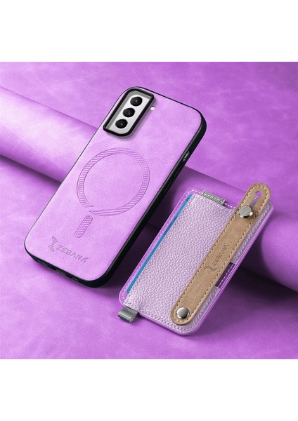 Samsung Galaxy S21 Fe 5g Uyumlu Kılıf Zebana 2in1 Best Deri Kılıf Mor