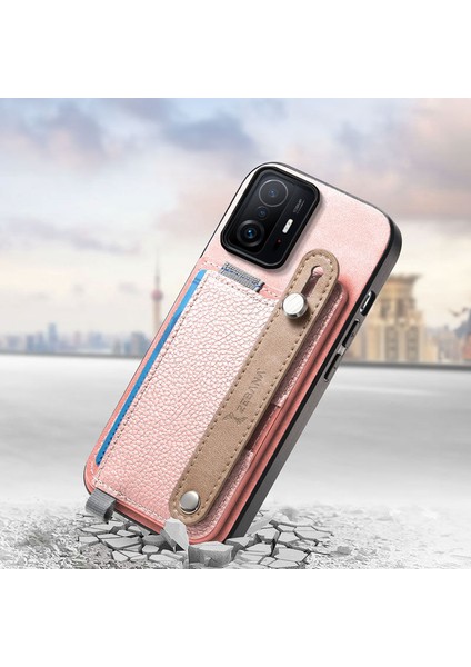 Xiaomi Mi 11T Uyumlu Kılıf Zebana 2in1 Best Deri Kılıf Pembe fiyatları