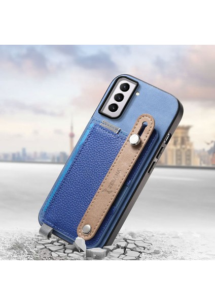 Samsung Galaxy S23 Uyumlu Kılıf Zebana 2in1 Best Deri Kılıf Mavi fiyatları