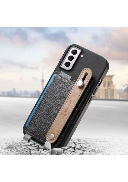 Samsung Galaxy S22 Uyumlu Kılıf Zebana 2in1 Best Deri Kılıf Siyah fiyatları