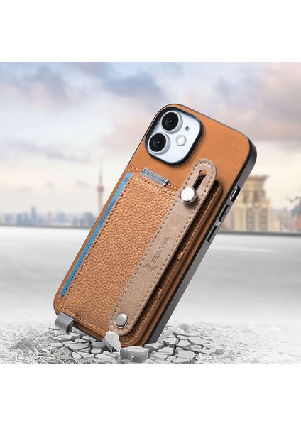 Apple iPhone 11 Uyumlu Kılıf Zebana 2in1 Best Deri Kılıf Kahverengi fiyatları