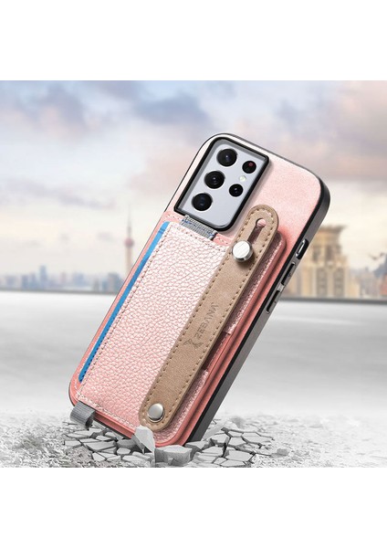 Samsung Galaxy S23 Ultra Uyumlu Kılıf Zebana 2in1 Best Deri Kılıf Pembe fiyatları