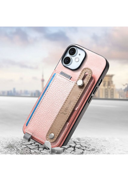 Apple iPhone 12 Uyumlu Kılıf Zebana 2in1 Best Deri Kılıf Pembe fiyatları