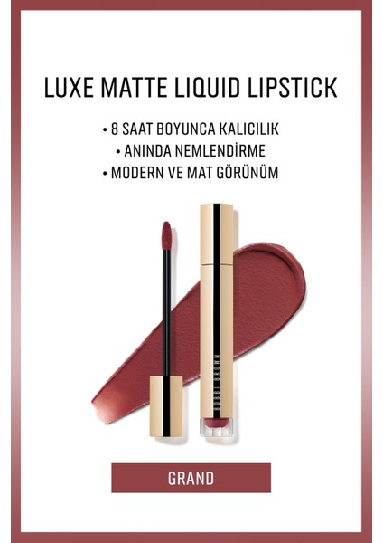 Luxe Matte Liquid Lipstick Likit Mat Ruj - Red Carpet - 6ml