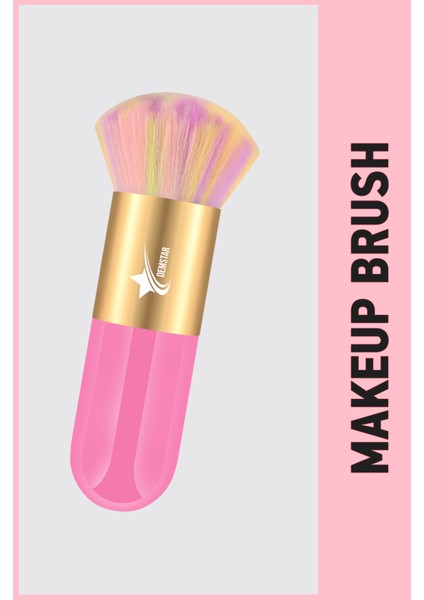 Professional Make-Up Luxury Kabuki Fondöten ve Allık Makyaj Fırçası Rs